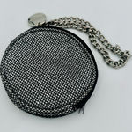 Jazzercise silver metallic sparkling wristlet coin purse Black Photo 0