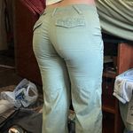 Low Waisted Flare Pants Green Size 0 Photo 1