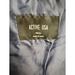 Active USA  Women's Navy Quilted Puffer Jacket Hooded NWT Photo 3