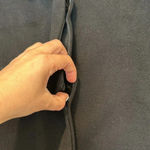 Fleurette Loro Piana 100% Cashmere Long Black Coat Sz 14 Photo 4