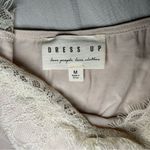 NEW Dress Up Boutique neutral lace trim cami bodysuit women’s size medium Photo 7