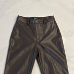 Motel Rocks  Chocolate Brown Faux Leather Pants Photo 4