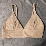 American Eagle Aerie by  Size S Tan Triangle Bralette Bra Photo 0