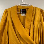 Mac Duggal  70135 Short Wrap Dress Marigold 2 Photo 3