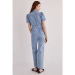 Anthropologie X Boyish The Vincent Coverall Jumpsuit Denim Tie Waist NWT Small Blue Photo 2