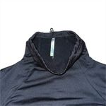 Fabletics Liora Dress Black Womens Size Medium Funnel Neck Fleece Pockets Cozy Photo 2