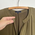 Madewell • Moonset Silk Dress olive green washed midi shift Photo 6
