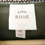 Knox Rose | Olive Army Green Star Print Button Front Utility Jacket Shacket | XL Photo 3