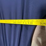 Clara Sun Woo Womens Size Medium Jumpsuit Sleeveless Wide Leg Navy Blue USA Made Photo 3