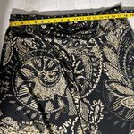 CAbi Palazzo Pants Wide Leg Womens XL Black Tan Cropped Pull On Slinky Safari Photo 7