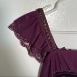 Hufei Midi Dress Off Shoulder Beaded Pleated Purple Size XS Photo 10