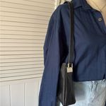 Van Heusen  Navy Blue Button Down Long Sleeve Shirt Photo 2