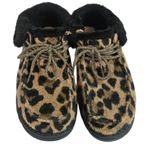 Hey Dude  Women's Britt Leo Nut Leopard Print Bootie Casual Shoe Lace Up Sz 8 Photo 0