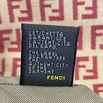 Fendi  Vintage Zucchino Baguette Shoulder Bag - Red - Preowned Photo 10