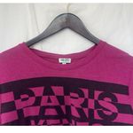 Kenzo Paris Purple Magenta Striped Logo T Photo 1