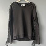 Pam & Gela Lace-Up Sweatshirt Photo 3