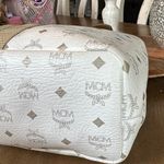 MCM Princess Lion White and Gold tote Bag Photo 9