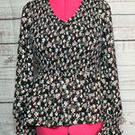 Prómesa Floral Black Blouse Photo 0