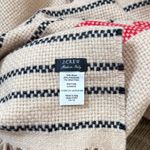 J.Crew Wool Scarf Shawl Wrap Striped Fringe Photo 2
