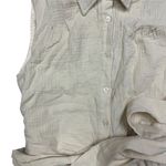 Lulus NWT  Women's Corbett Beige Gauzy Collared Belted Sleeveless Romper Size S Photo 3