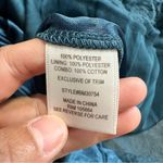 Badgley Mischka American Glamour  Chiffon Top Embellishment Bell Sleeve Boho L Photo 8