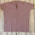 Bryn Walker Size Small Red White Stripe Oversized Short Sleeve Blouse Photo 0