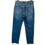 Pilcro The Vintage Straight Jeans Sz 27 Blue High Rise Raw Hem Boho Retro Chic Photo 1