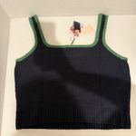 Nation Ltd Peggy Sue Chenile Tank Top Navy Blue Green Size XL Photo 6