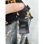 Torrid  Black Floral Challis Tie Front Tapered Pant Women Plus Size‎ 1X Cropped Photo 4