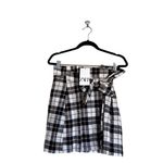 ZARA NWT  PLAID COTTON WRAP SKIRT  BLOGGERS FAV Photo 5