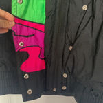 Vintage Retro Neon 80s 90s Snuggler Ski Fantasy Snow Jacket Ladies Sz M Black Size M Photo 3
