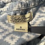 Lucky Brand Blue Shirt Dress S Chambray Denim Festival Boho Cotton Southwestern Photo 5