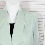 Cato Linen Double Breasted Crop Blazer Mint Green Large Photo 5