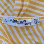 Esprit Vintage Y2K Yellow & White Striped Long Sleeve T-Shirt Photo 4