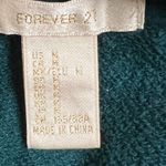 Forever 21  Womens Teal Green Hooded Cropped Sweatshirt - Size Medium - VGUC Photo 3