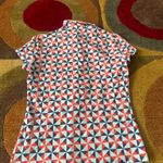 J. McLaughlin Catalina Geometric Print Golf Polo Shirt Cap Sleeve Women’s Small Photo 4