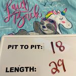 Simply Southern Laid Back Sloth Unicorn Shirt Women's Size Small NEW with Tags Photo 2