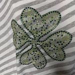 J Mode USA Womens Crop Top Irish Shamrock Blouse Plus Size 3X u Gray Photo 2