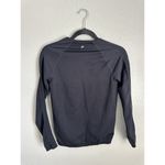 Fabletics  Sync Seamless Long Sleeve Top Women's Size Small Black Athleisure Gym Photo 1