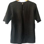 Shilla  Chic Black Striped Women's Sz S‎ Blouse Business Casual Office Neutral Photo 1