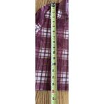 Forever 21 Women’s Sheer Cropped Top Check Plaid Button Down CLong Sleeve Size Small S Photo 7