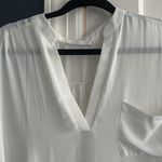 Lush Clothing Lush Nordstrom size large White 3/4 Sleeve Oversized Blouse sheer versatile Photo 1