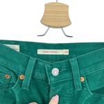 Levi's Wedgie Straight Fit Corduroy Pants Green Size 24 Photo 4