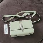 Simply Noelle Shoulder adjustable strap Bag Wasabi Mint green New snap closure Photo 4