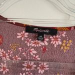 Madewell Ruffle-Wrap Dress in Windowbox Floral red size 00 Photo 4