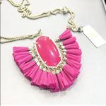 Kendra Scott NEW Barbie Betsy Long Gold Plated Hot Pink Tassel Necklace RARE NWT Photo 3