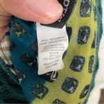 Apt. 9  Infinity Scarf Mixed Media Crocheted Knit Geometric Striped Blue Green Photo 3