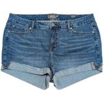 Torrid 🆕 Plus 20 2X Jean Denim Shorts Cuffed Mid Rise Stretchy NWT Photo 0