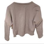 Lime & Vine Womens Small Grey Zip Off Sleeves Crewneck‎ Sweatshirt Gray Photo 6