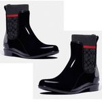 Coach Rivington black & red rain boots Photo 2